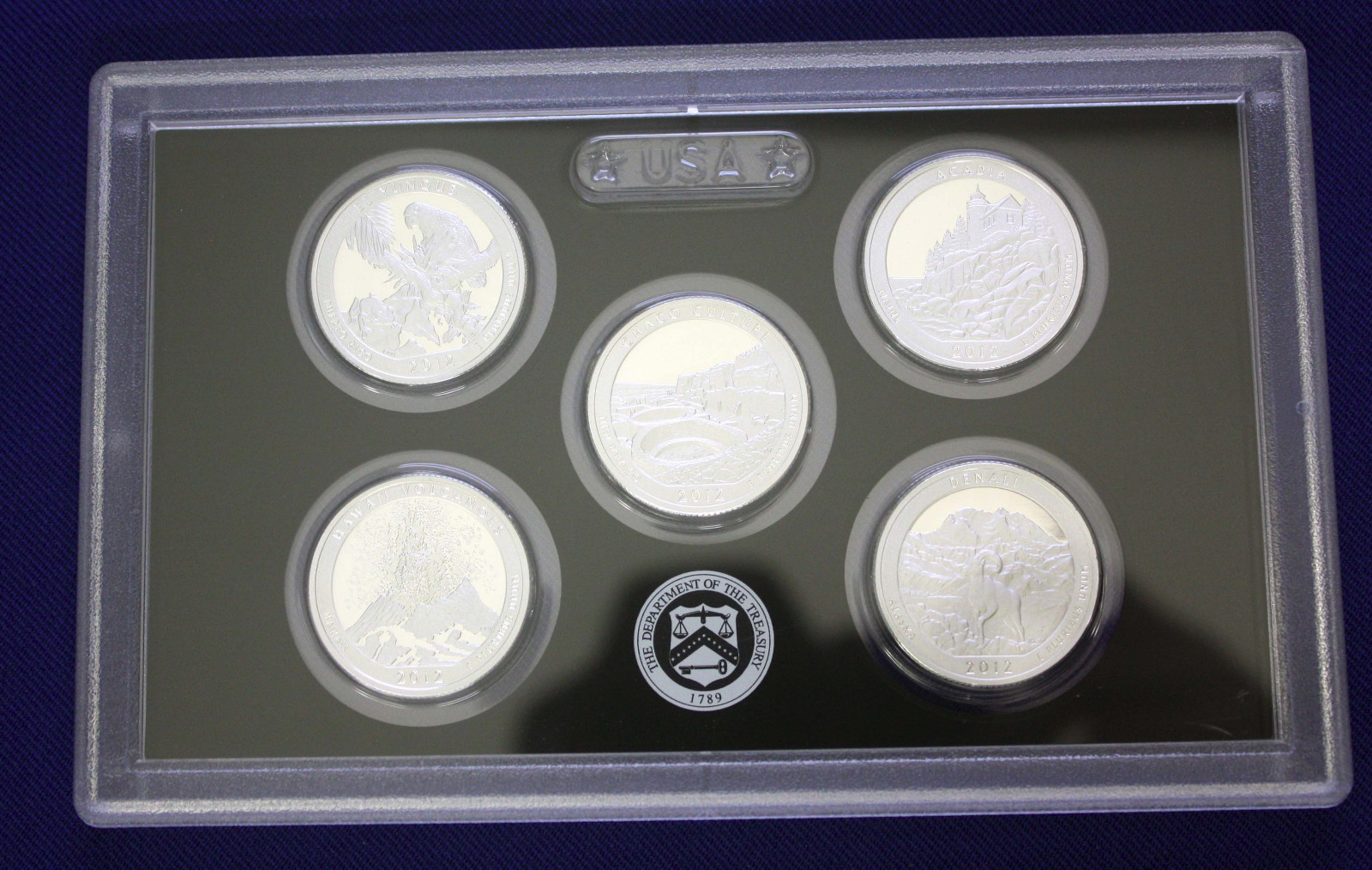 2012 US Mint Silver Proof Set (No Box/COA - As Pictured)