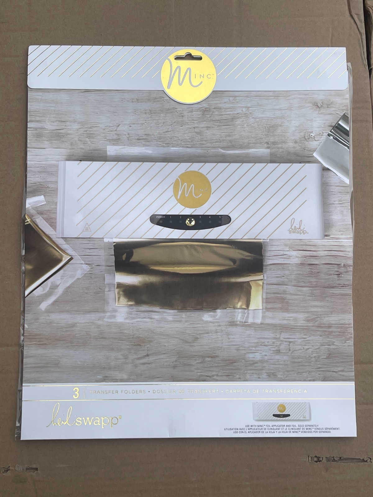 Heidi Swapp Transfer Folders 3 Pack for Foil Machine 6.25 x 12  and 2 12.25 x 14