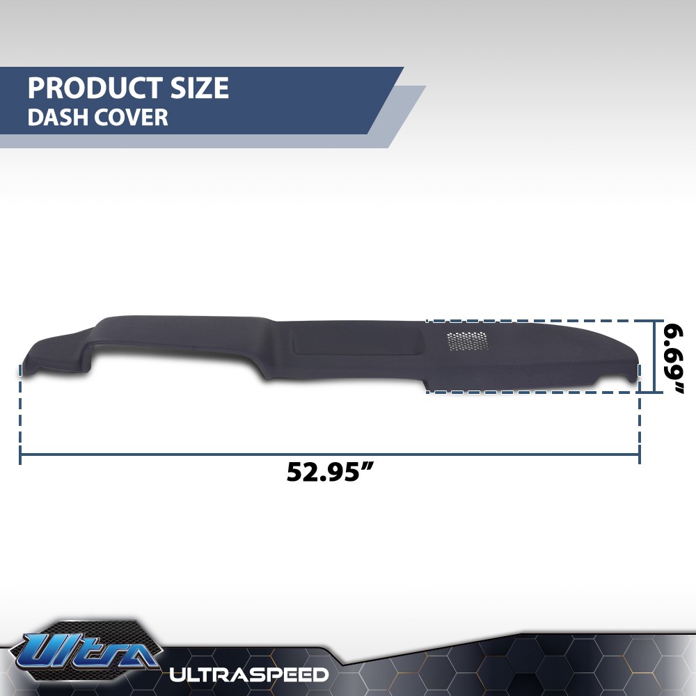 TPE Soft Dash Cover Dashboard Overlay Fit For 1979-1983 Toyota Pickup Dark Blue