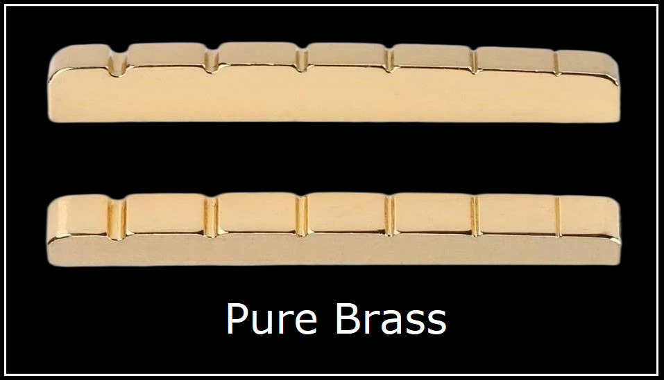 GeetarGizmos BRASS NUT handmade for Fender Guitar - 1 .65"  42mm - FREE SHIP