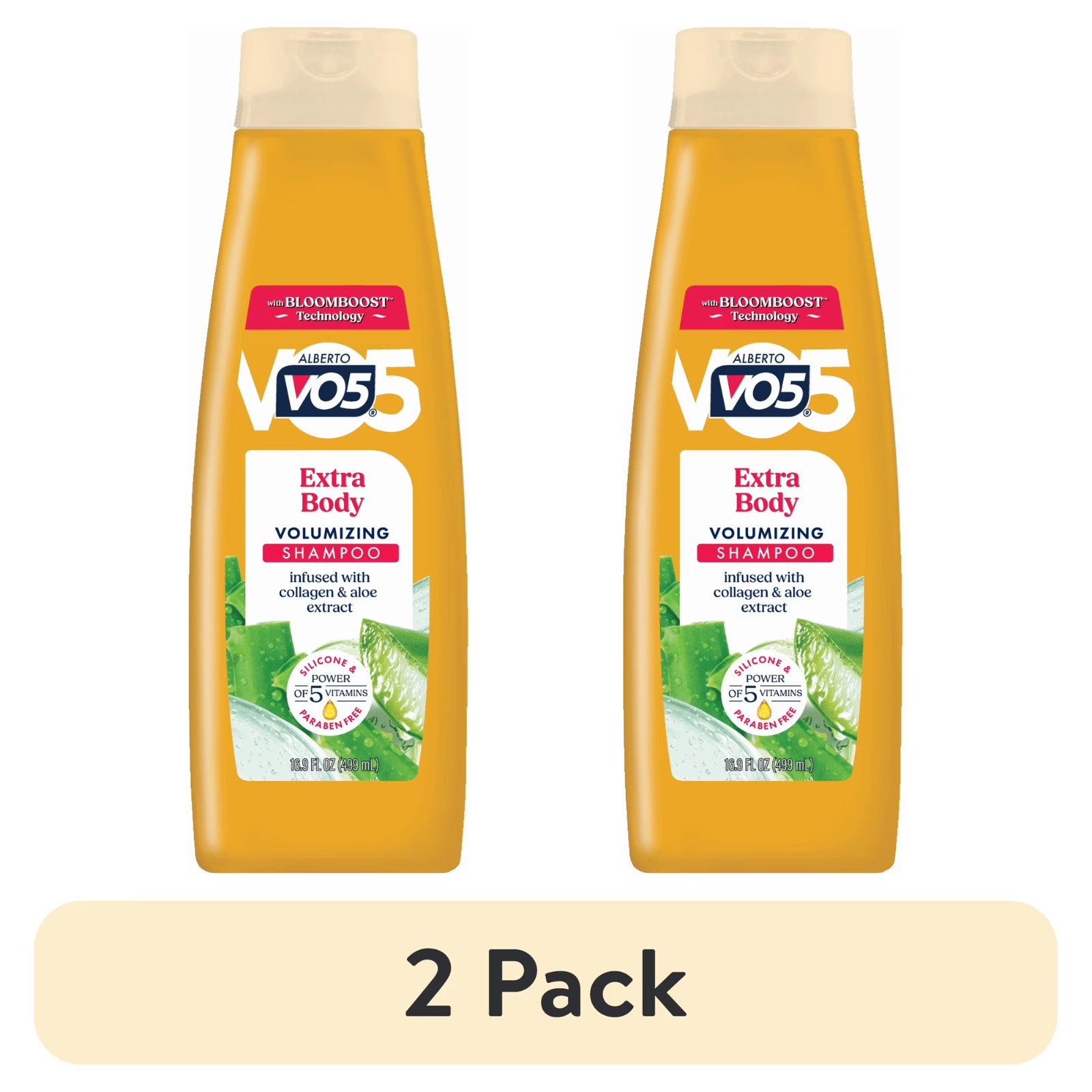 Alberto VO5 Extra Body Volumizing Shampoo with Collagen for All Hair (2 pack)