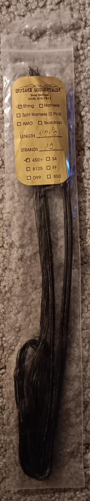 New Stone Mountain Bowstring Cables 47 1/2" Length 12 Strands 450+!