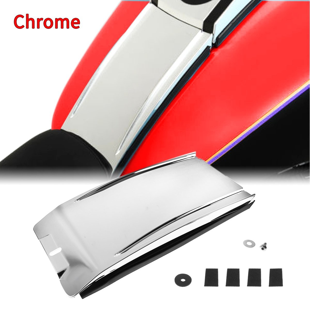 Chrome Lower Dash Panel Extension For 2000-2017 Harley Softail Model