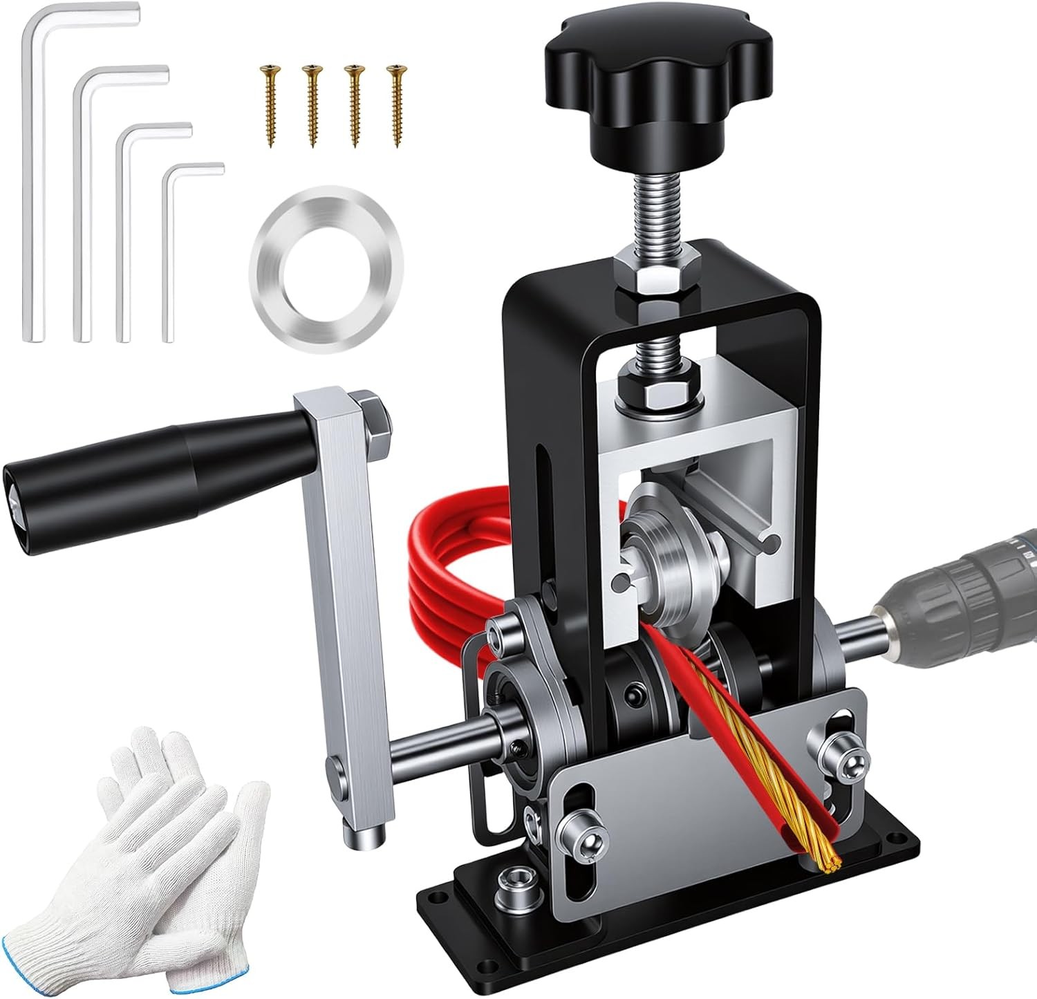 Wire Stripping Machine  Manual Scrap Copper Stripper Tool Drill Powered DIY