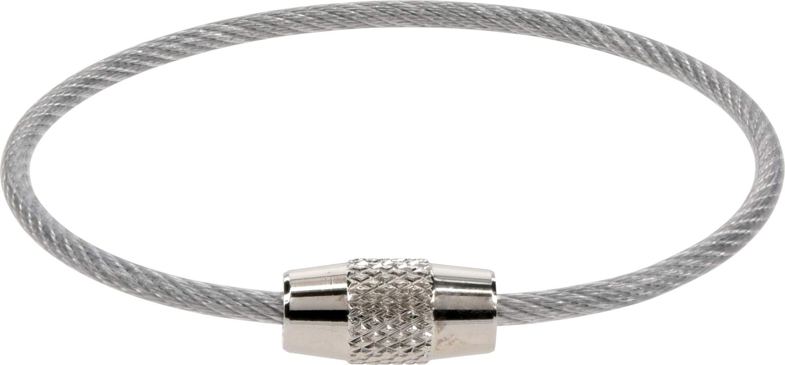 Cable Ring 6" with Lock, Steel, 1 Pack
