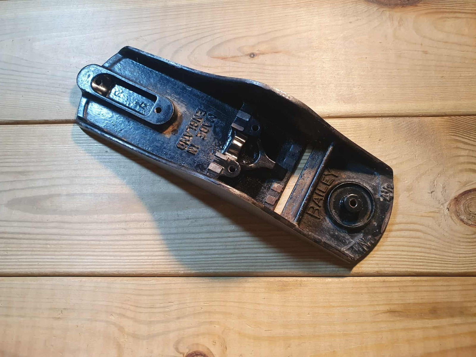 Vintage Stanley 4 1/2 Plane Sole Base Old Woodworking Hand Tools Carpentry Tool