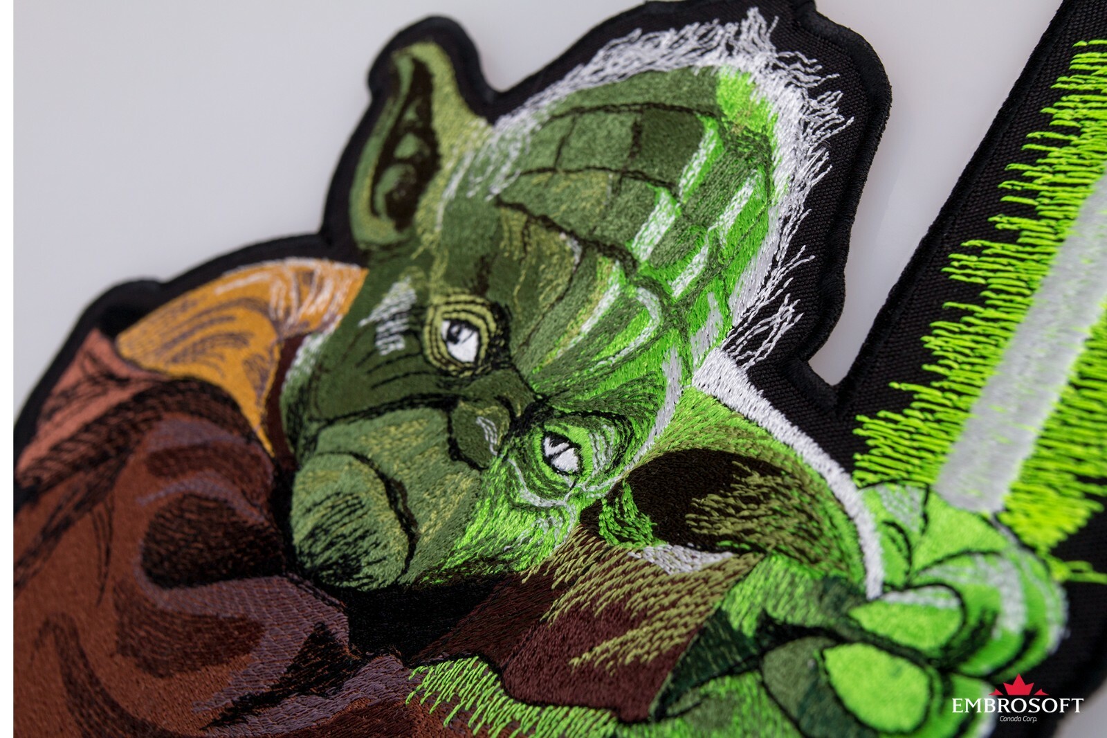Large Patch Master Yoda with Sword STAR WARS Embroidered for Back Iron On