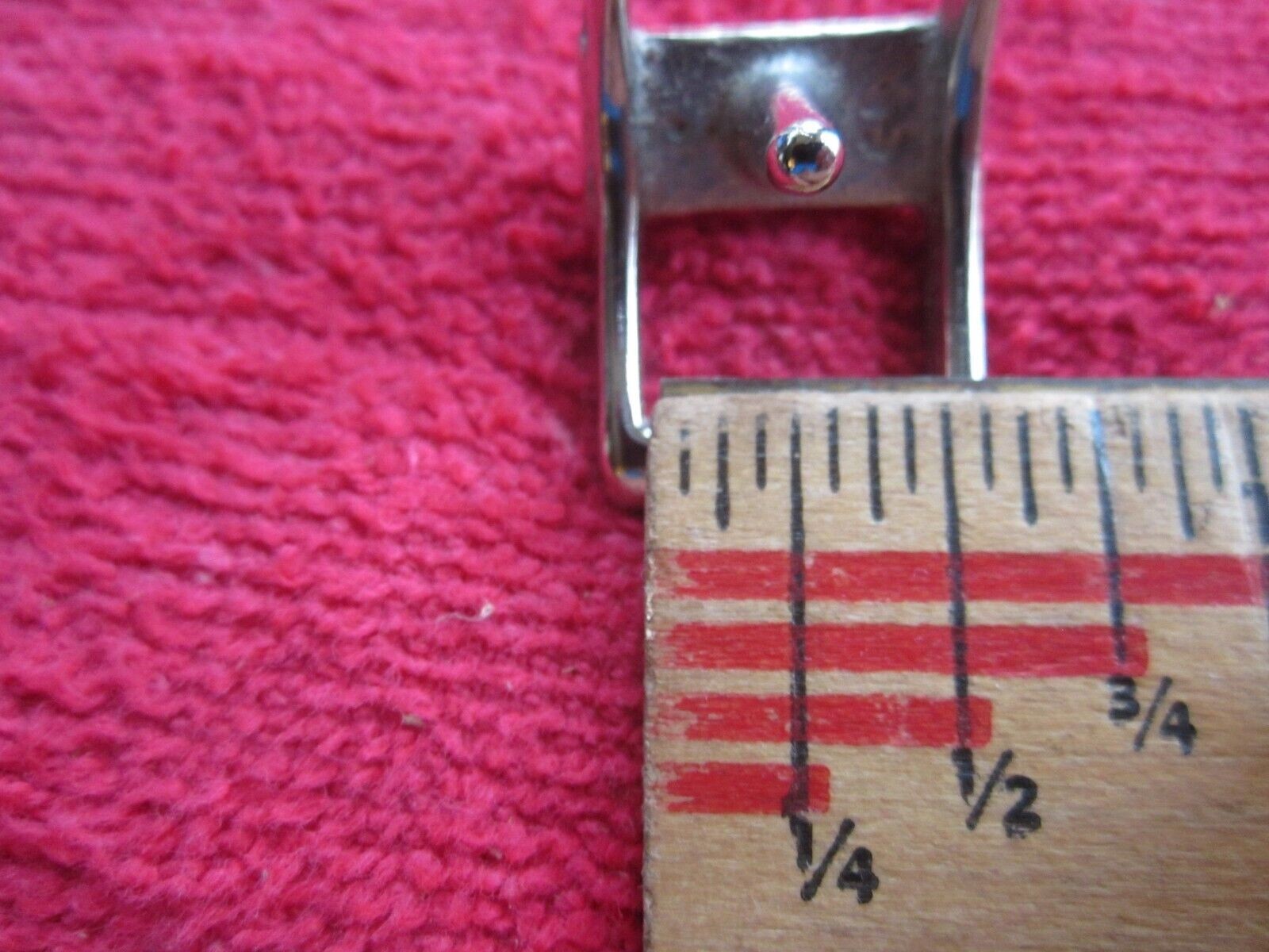 5 VINTAGE NORTH & JUDD 1/2" CONWAY BUCKLE, NICKEL, NOS