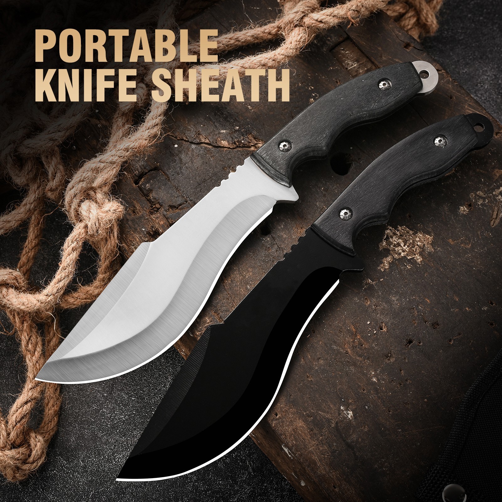 Ergonomic Handle for Outdoor Activities,5Cr Steel Fixed Blade Knife