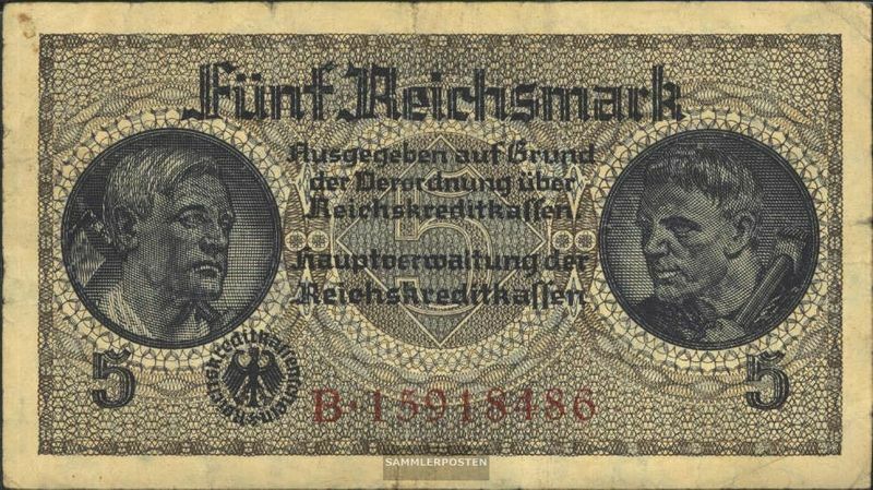 German Cast in 2. War Rosenbg: 553b, without Prägestempel 8stellige Kontrollnumm
