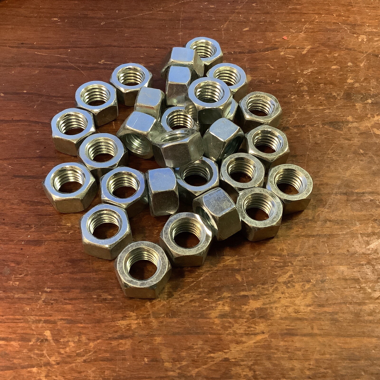 1/2”-13 Grade 5 Finished Hex Nuts Zinc Plated Coarse Thread(appox 28 pcs=1 lb)