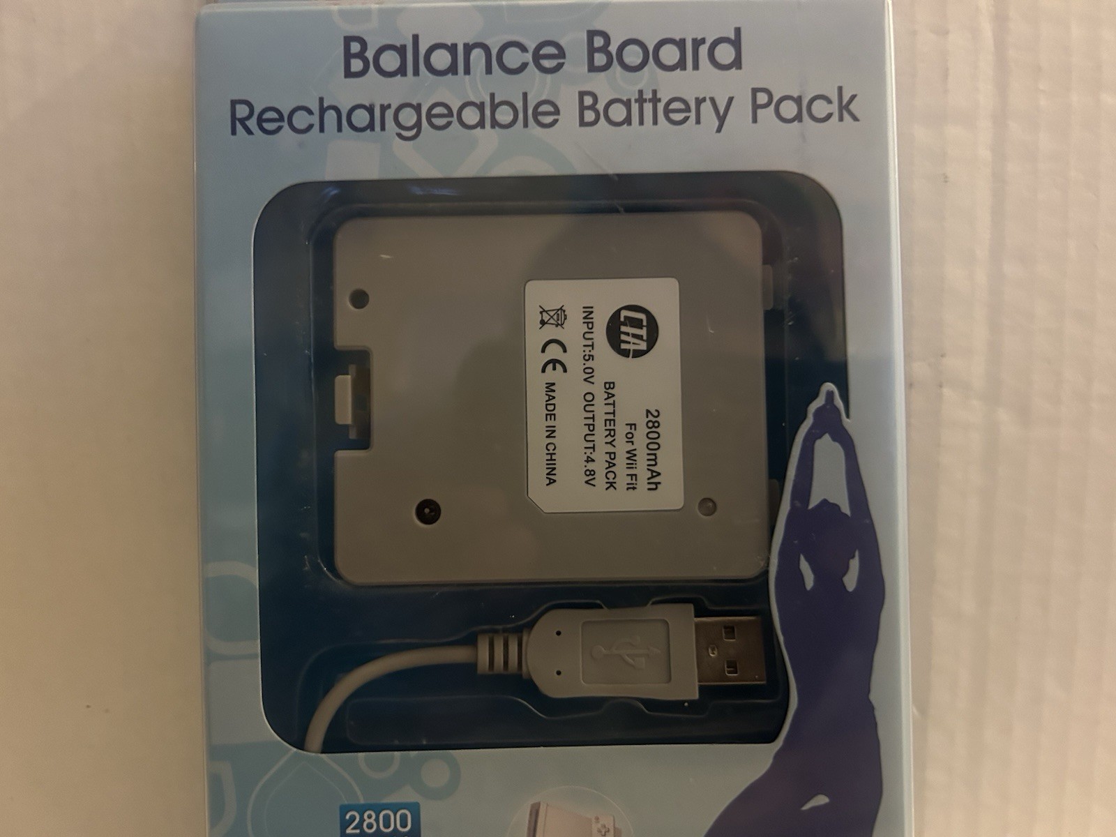 CTA Wi-BBP Balance Board Rechargeable Battery Pack 2800 MAH for Wii fit