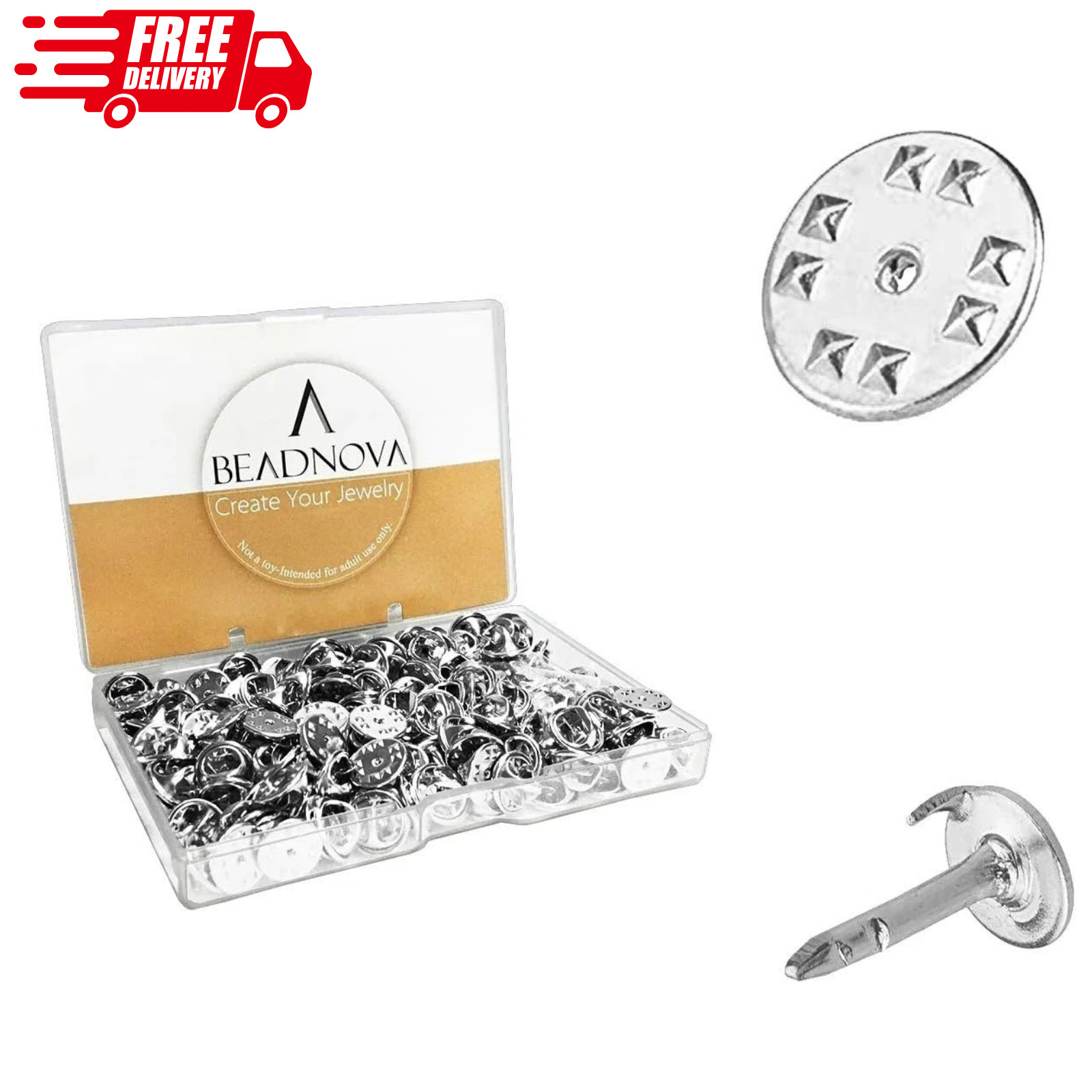 150 Pairs Butterfly Pin Backs Clutch Tie Tacks Pin Backs For Lapel Pins Blank