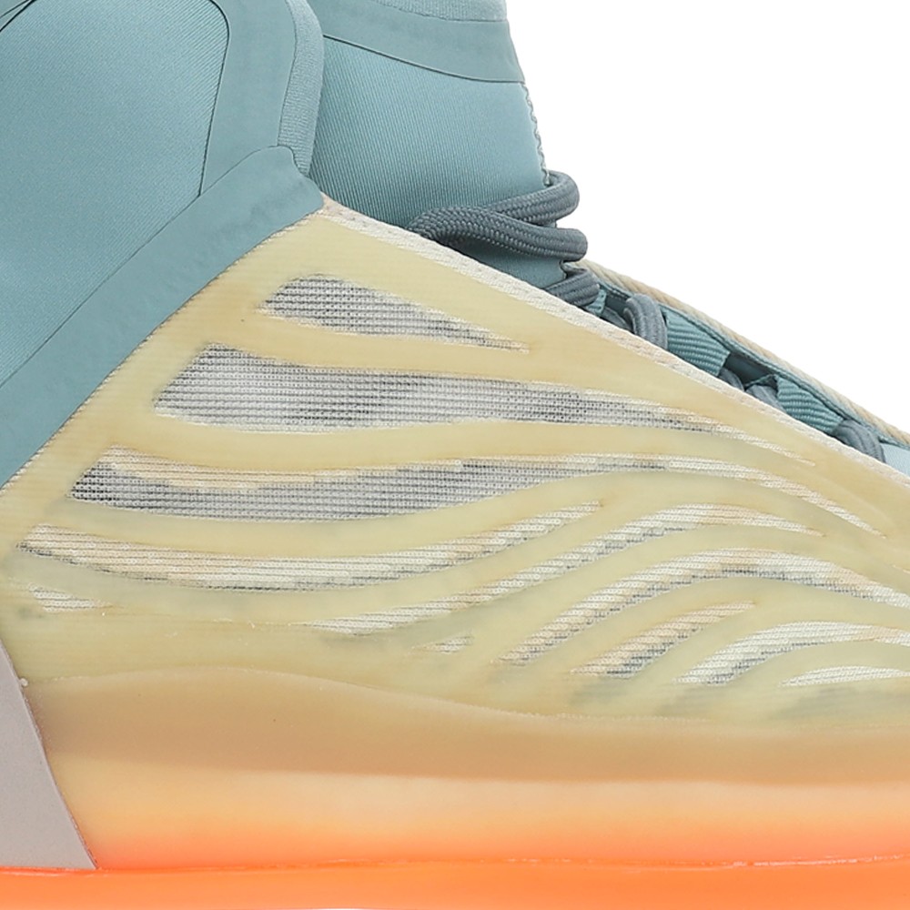 adidas Yeezy Quantum Basketball Mens Beige, Blue, Orange Sneakers Athletic Sho