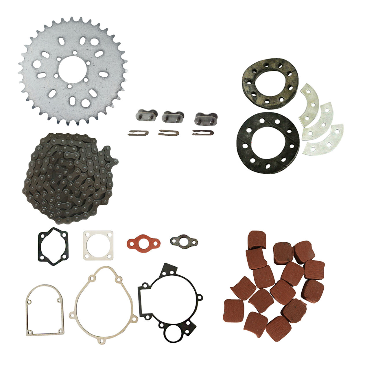 415 Chain & 35 Teeth Sprocket For 66cc 80cc 2 Stroke Motorized Bike