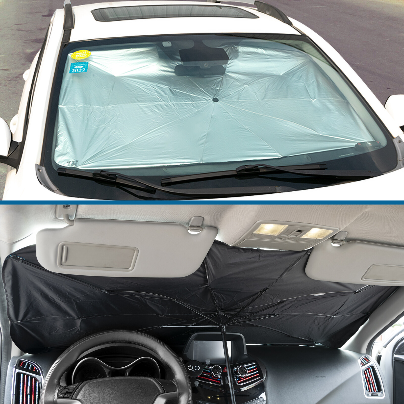 Car Windshield Sun Shade Umbrella Front Window Cover Visor Foldable UV Block