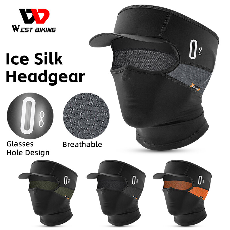 Summer Cycling Cap Sun Hat UV Protection Face Mask Sports Cap Headwear with Brim