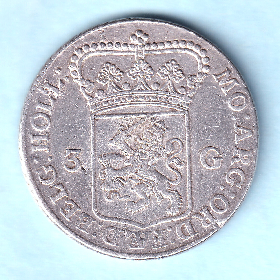 Netherlands - Holland. 1764 3 Gulden.. gVF