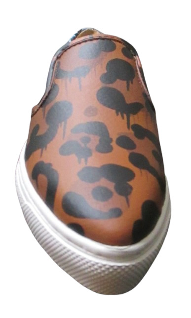 Coach WildBeast Nappa Women's Slip-On Sneakers Shoes 6M Brown/Mist (Turq) Q8807