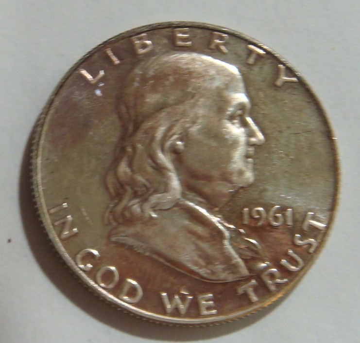 1961 50c Franklin Half Dollar Proof 90% Silver