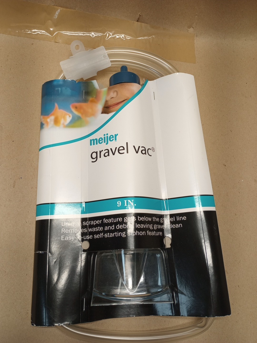 Meijer 9" Aquarium Gravel Vac - Separates & Removes Debris from Gravel