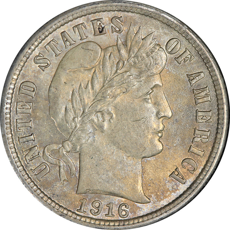 1916-P Barber Dime Choice BU+ Great Eye Appeal Strong Strike