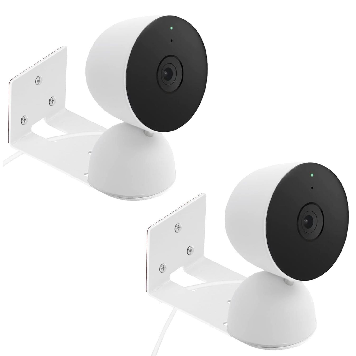 Google Nest Cam Indoor Security Camera Wall Mount Bracket 2 Pack Adhesive