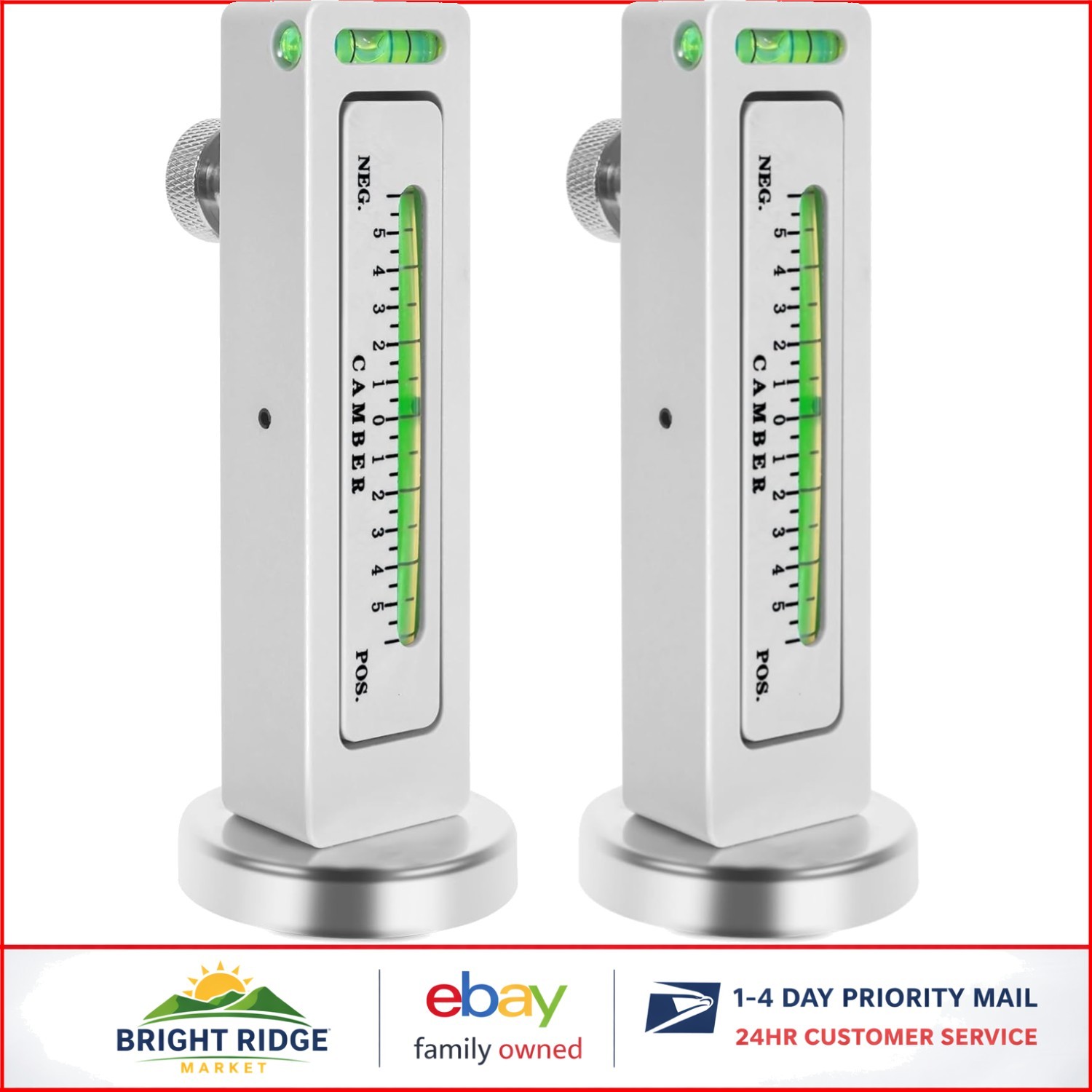 2 Pack Magnetic Gauge Tool for Accurate Wheel Camber and Caster Measurement