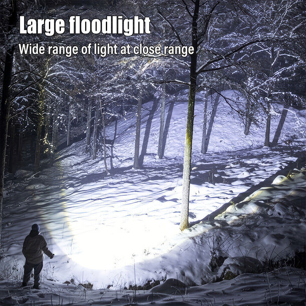 4PCS Solar/USB Super Bright Rechargeable LED Spotlight Flashlight Searchlights
