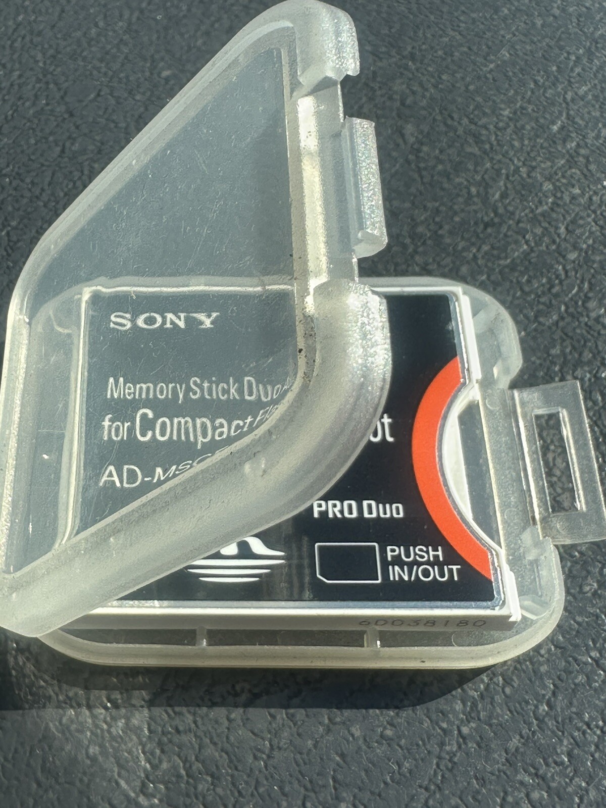OEM Sony AD-MSCF1 Memory Stick Pro Duo Adapter For Compact Flash CF Card Tested