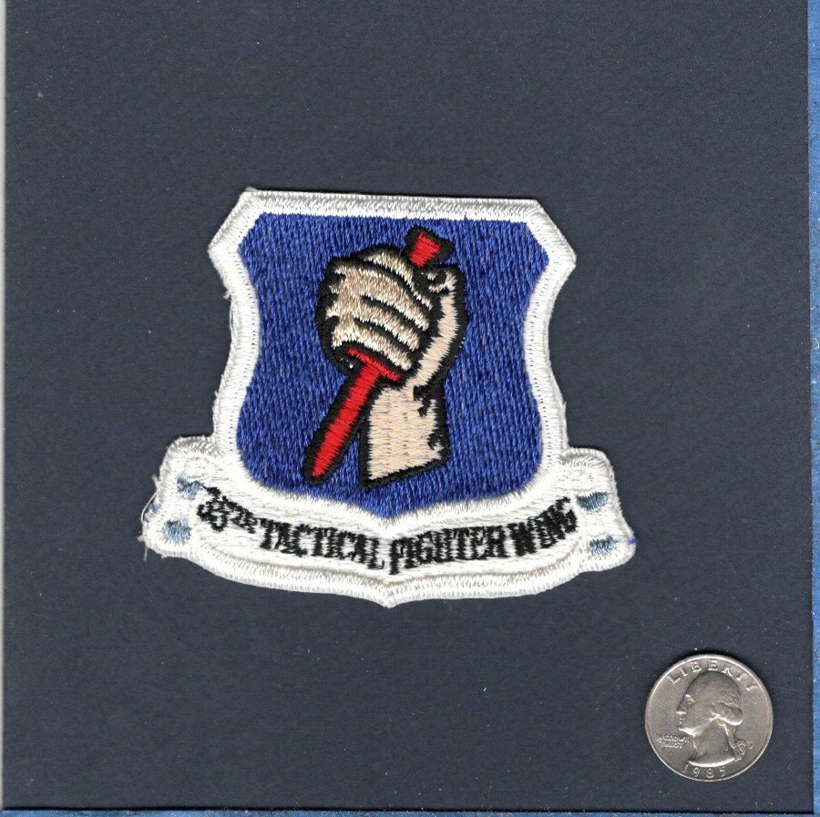 Original 35th TFW TAC FIGHTER WING USAF F-4 Phantom Squadron Jacket Hat Patch