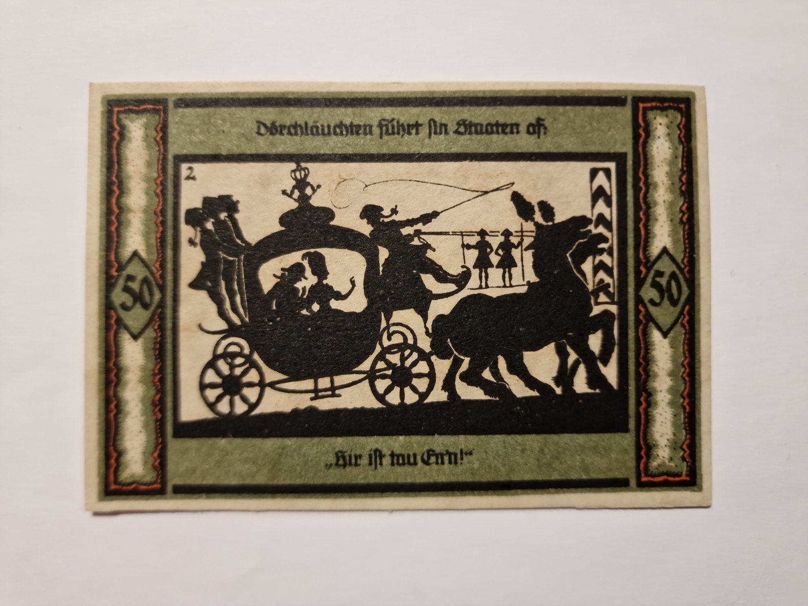 50 Pfennig 1921  Excellent Condition Old BANKNOTE Germany