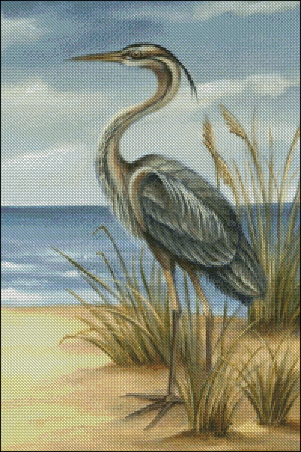 Charts Needlework DIY - Counted Cross Stitch Patterns - Shore Bird II