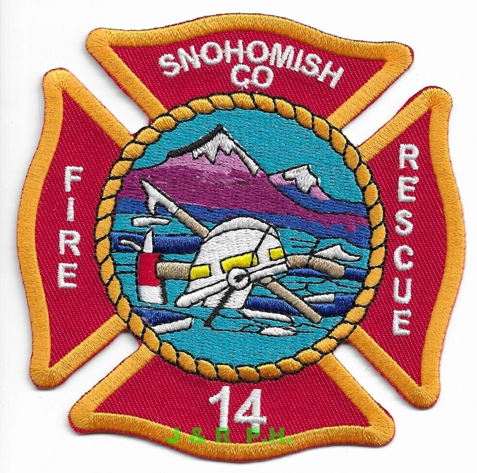 Snohomish County District -14 Fire - Rescue, Washington (4" x 5") fire patch