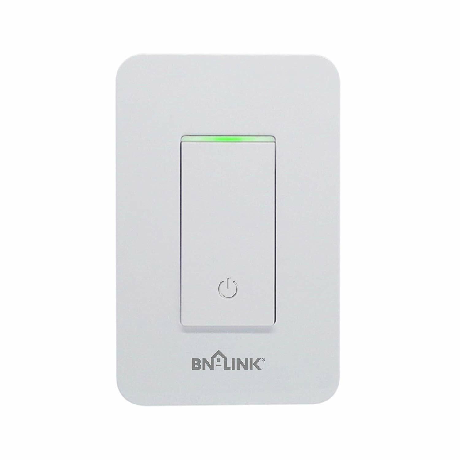BN-LINK WIFI Smart In Wall Light Switch Compatible with Alexa/Google Assistant