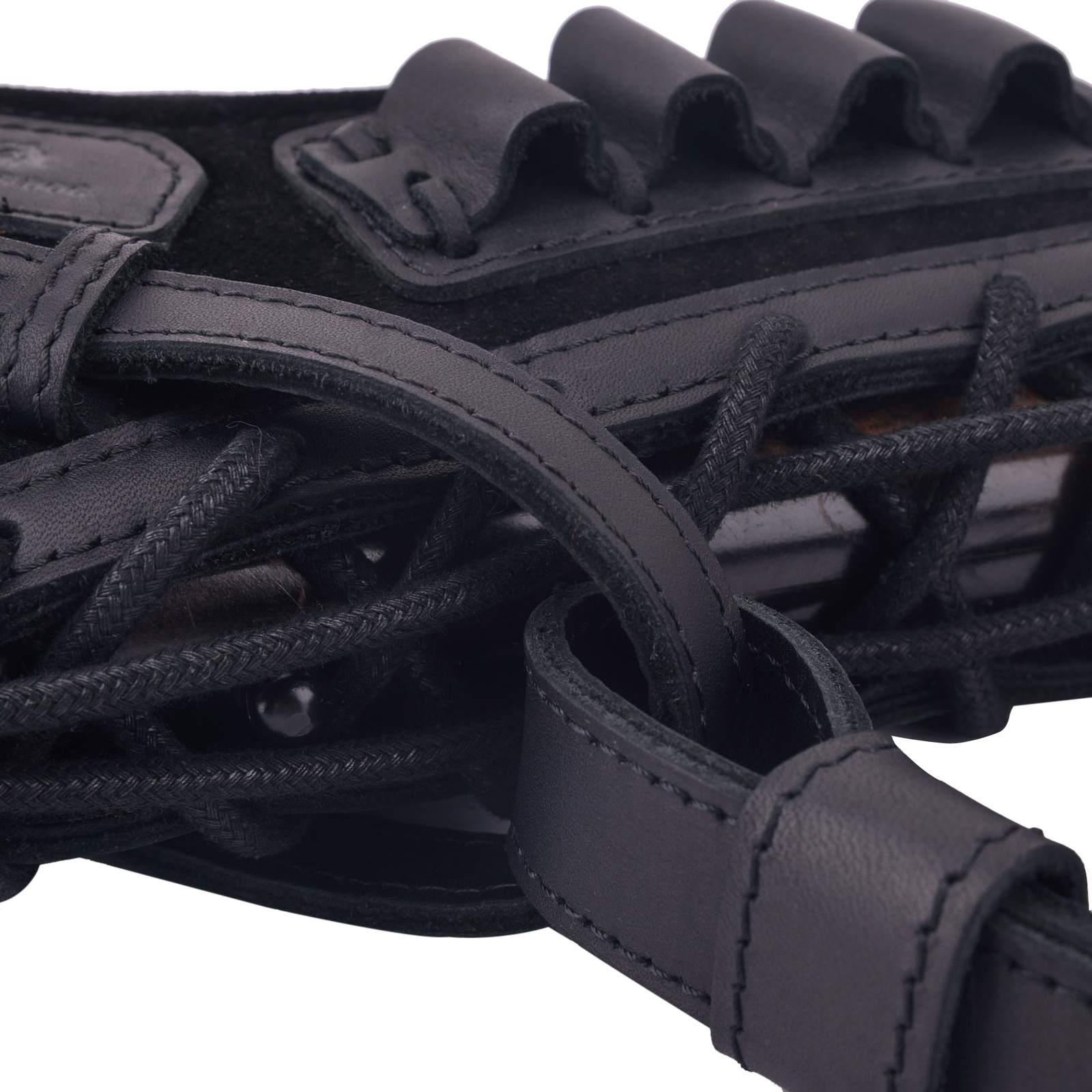 No-Drill Leather Rifle Buttstock Sleeve with Shell Holder for .22 .357 .300win