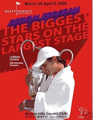 Rancho Mirage CA 2009 LPGA “Chevron/ Kraft Nabisco Championship” Golf Program