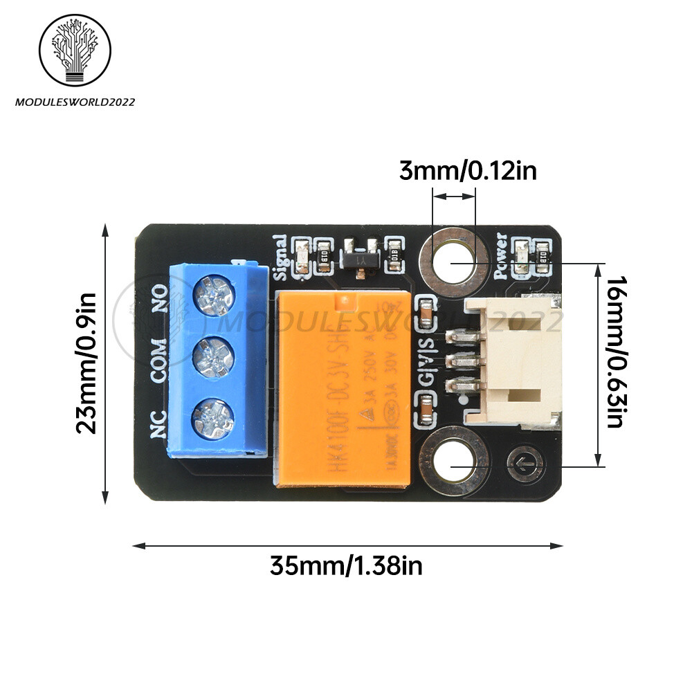 1 Channel High-Low Level Trigger Relay Module Adjustable Resistor Sensor 3.3V 5V