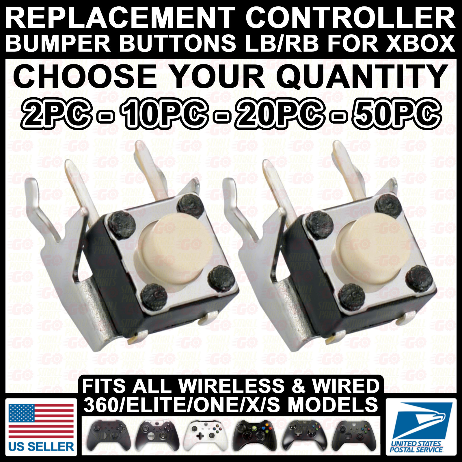 LB RB Bumper Micro Button Switch for Xbox/360/One/Series X/S/Elite Controller