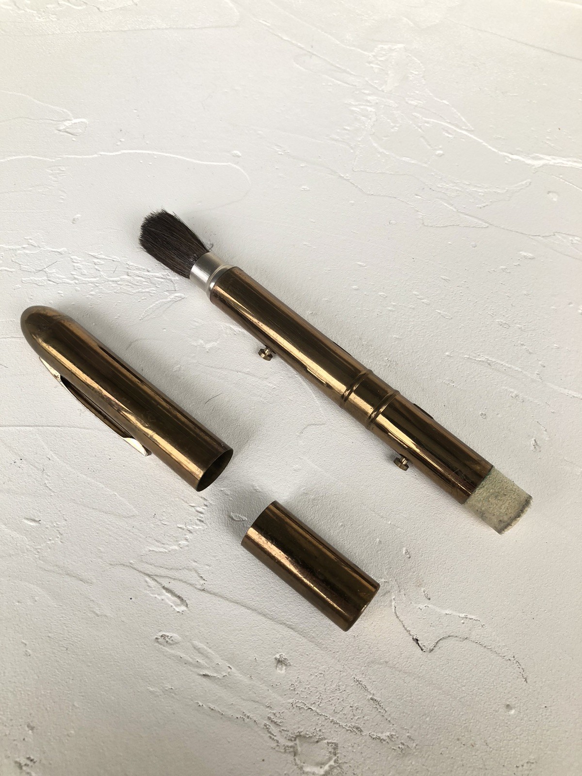 “read” Vtg “Super” Retractable Double Ended Camera Lens Brush & Polisher