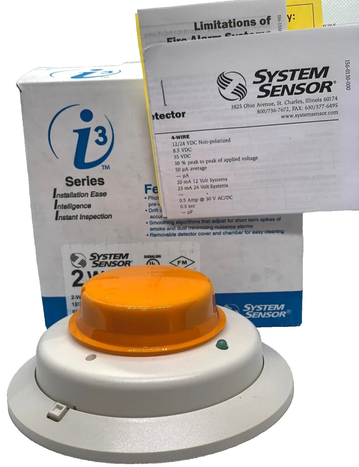 System Sensor 2W-B Smoke Detector 2-Wire White - Open Box NOS