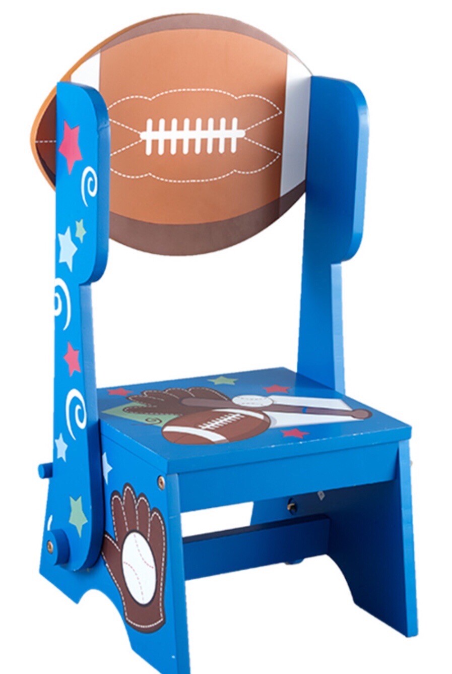 Sport Themed Kid’s Convertible Step Stool / Chair Assembled Ages 3+ Gift