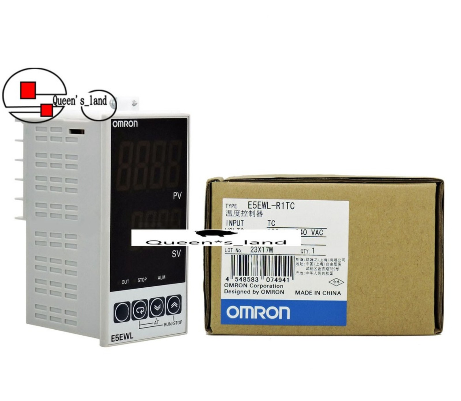 Qty:1pc E5EWL-R1TC E5EWLR1TC 100-240V In Box Temperature Controller
