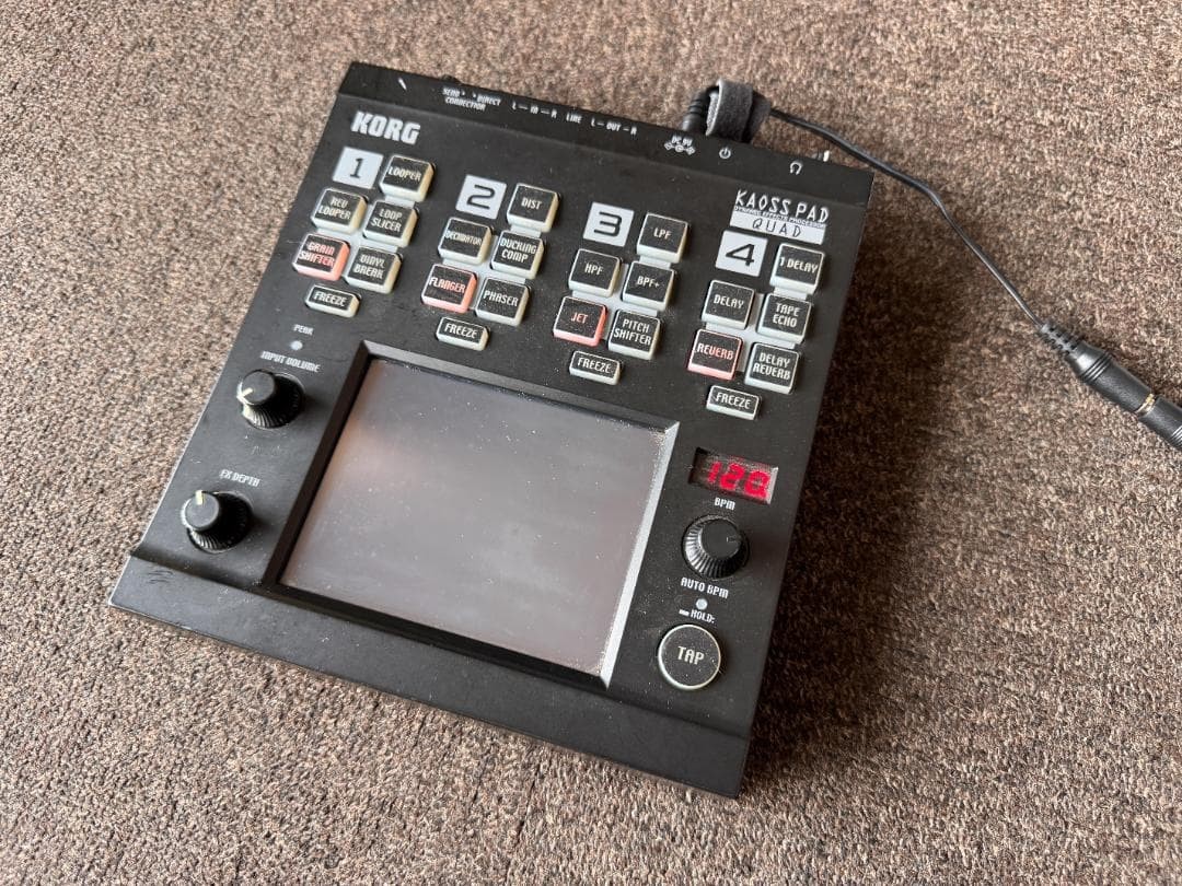 KORG Kaoss Pad Quad KPD-1 Dynamic Effects Processor w/ AC Adapter Tested
