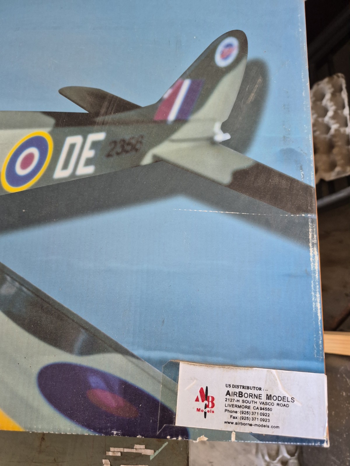 Vintage "The World Models " Spitfire R/C Nitro Plane