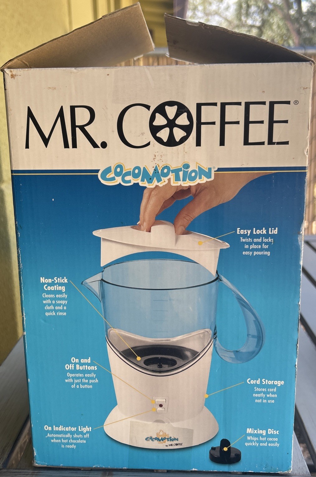 Mr. Coffee Cocomotion HC4 Automatic Hot Chocolate Maker 4 Cup New In Open Box