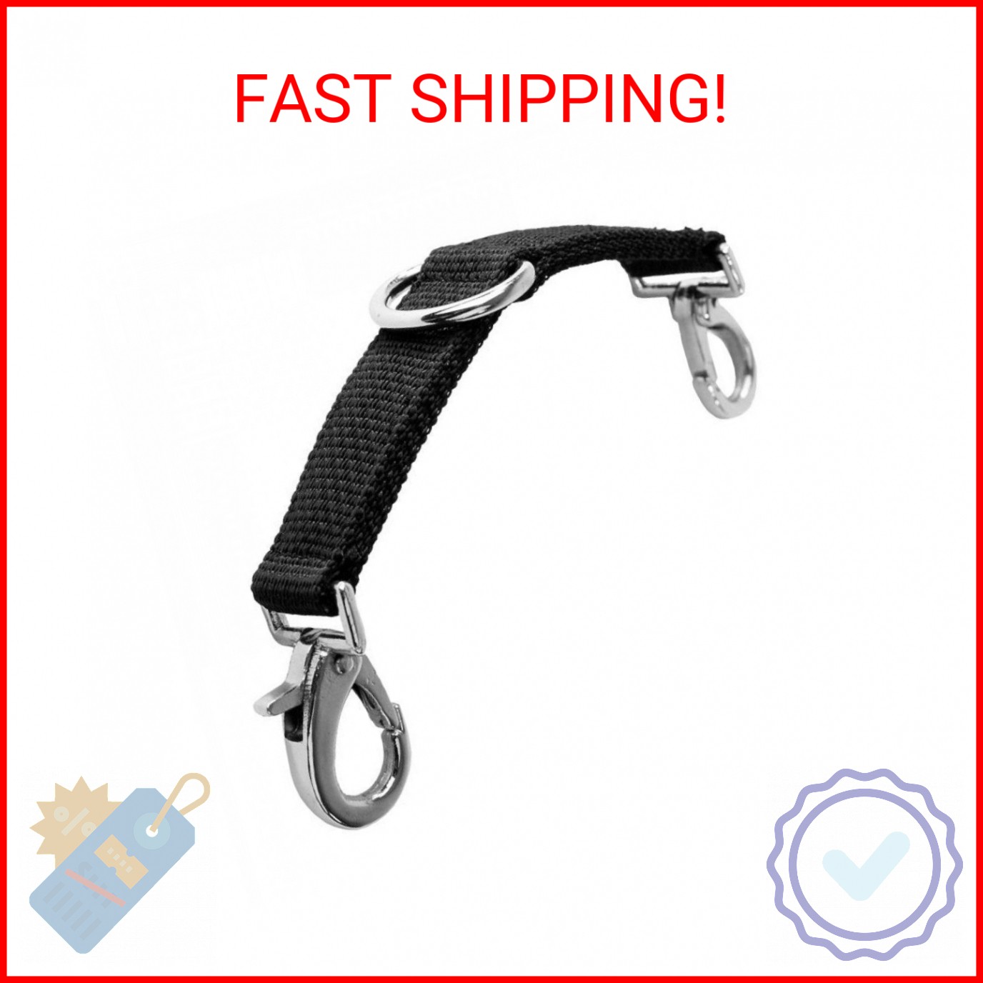 Horze Lunging Strap for Horse Lunge Line - Black - Horse