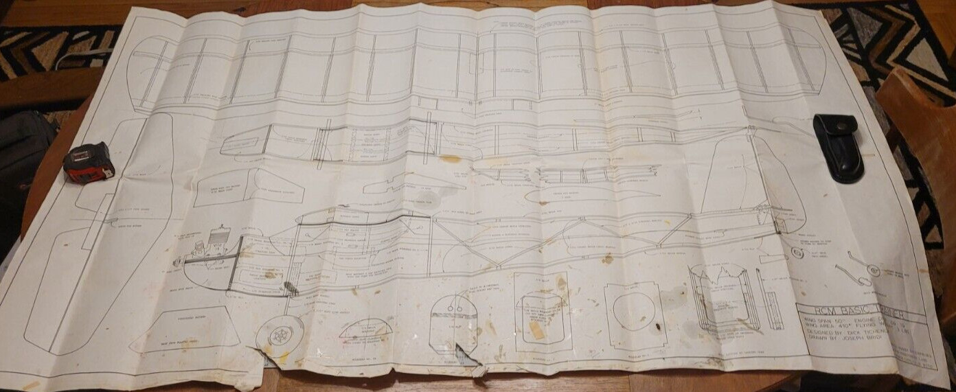 RCM Basic Trainer Short Kit Plans and Box Only