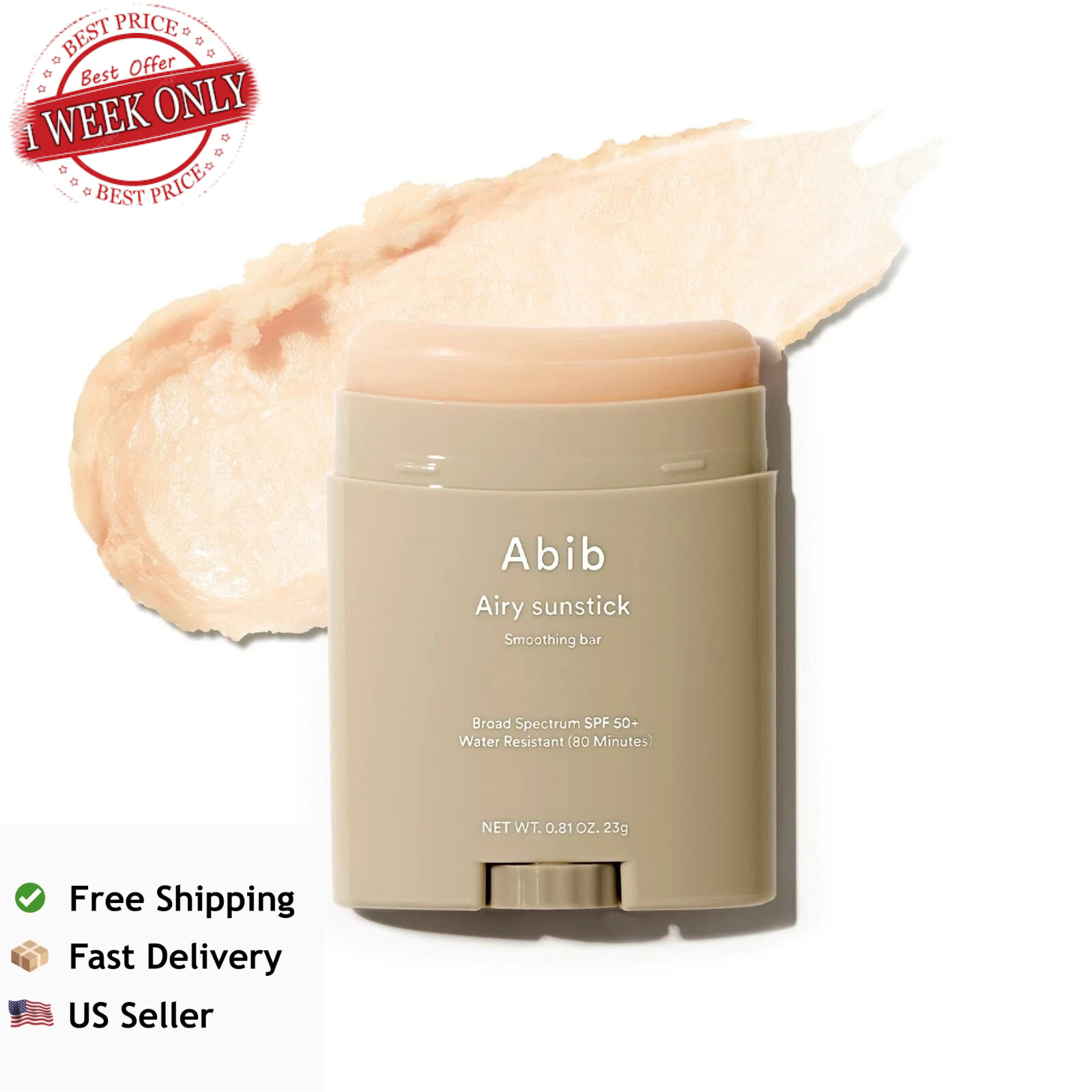 Abib Airy Sunstick Protection Bar Broad Spectrum SPF 50+