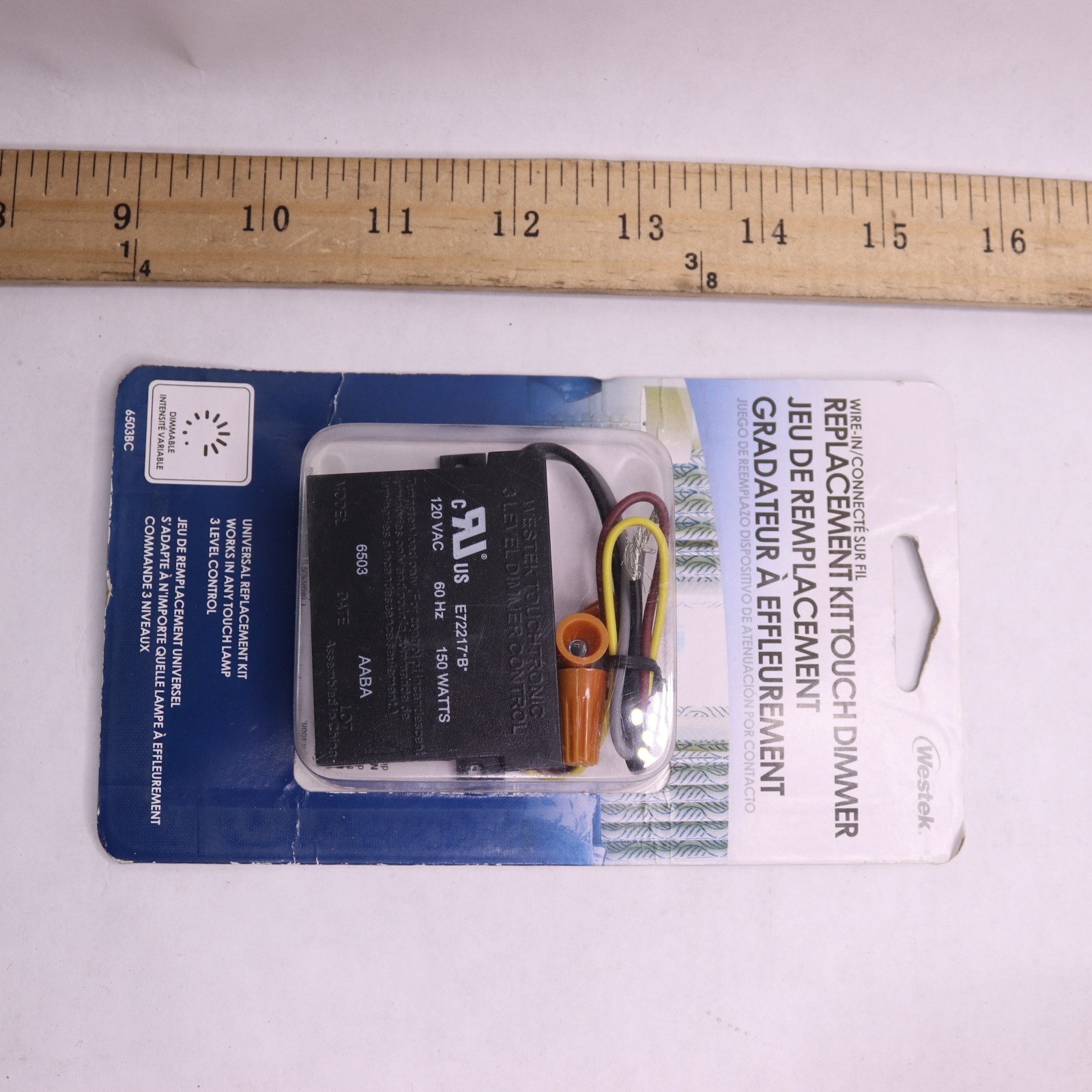 Westek Indoor Wire-In 3-Level Touch Dimmer Replacement
